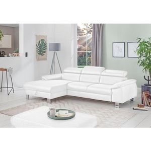 COTTA Ecksofa Komaris, Ecksofa, wahlweise mit RGB-LED-Beleuchtung und Bettfunktion/Bettkasten