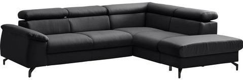 COTTA Ecksofa "Komaris L-Form", inklusive Kopfteilverstellung, wahlweise Bettfunktion/Bettkasten