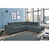 COTTA Ecksofa "Komaris L-Form", inklusive Kopfteilverstellung, wahlweise Bettfunktion/Bettkasten