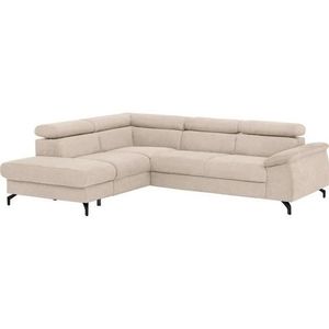 COTTA Ecksofa "Komaris L-Form", inklusive Kopfteilverstellung, wahlweise Bettfunktion/Bettkasten