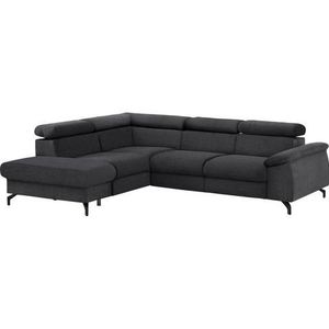COTTA Polstergarnitur "Komaris", (Set), Set: bestehend aus Ecksofa und Hocker, frei im Raum stellbar