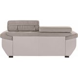 COTTA Polstergarnitur "Speedway", (Set), Set: bestehend aus 2-Sitzer Sofa und Hocker, frei im Raum stellbar