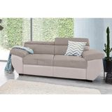 COTTA Polstergarnitur "Speedway", (Set), Set: bestehend aus 2-Sitzer Sofa und Hocker, frei im Raum stellbar
