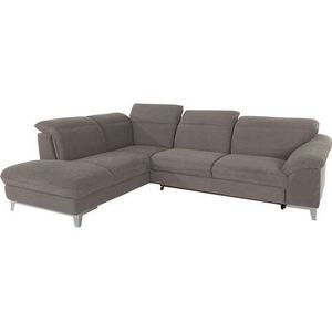COTTA Polstergarnitur »Teresa«, (Set), Set: bestehend aus Ecksofa und Hocker, Ecksofa wahlweise Bettfunktion