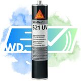 Sikaflex-521 UV - Lijm- en Afdichtkit - Lichtgrijs - 0.6 kg