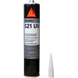 Sikaflex-521 UV - Lijm- en Afdichtkit - Lichtgrijs - 0.6 kg