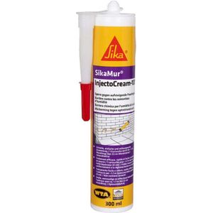 Sika - SikaMur InjectoCream 100, behandeling tegen haargroei / vochtophoping in muren, 300 ml, wit