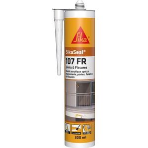 SIKA - Acrylaatkit voor metselwerk - deuren - ramen - SikaSeal 107 voegen en scheuren - Wit - Int/Ext - Multimedia - Weerbestendig - 300ml