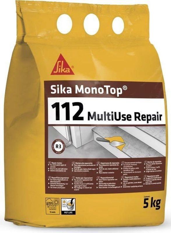 Gebruiksklare mortel SIKA Monotop 112 Herstelling voor meervoudig gebruik - 5kg