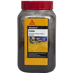 Sika - Kleurstof - SikaCem Color zwart - Kleurstof in poedervorm - Voor cement, kalk en pleisters - UV-bestendig - 0,7 kg/bus