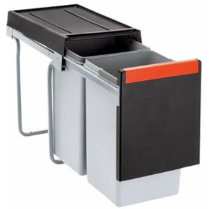 Vuilnisbak - 30 Liter - Kunststof - Zwart