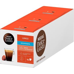 Nescafé Dolce Gusto capsules Lungo decafé - 48 koffiecups - geschikt voor 48 koppen koffie - Dolce Gusto cups