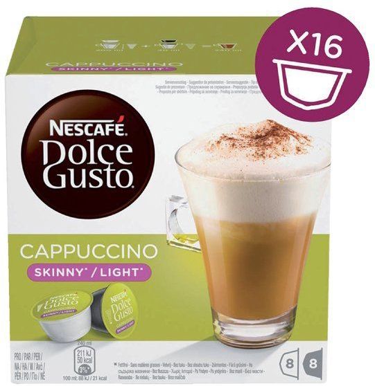 Koffiecapsules NESCAFÉ® Dolce Gusto® Skinny Cappuccino, 8+8 st.