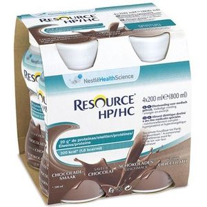 Nestlé Resource HP/HC chocolade Drankje 4x200ml