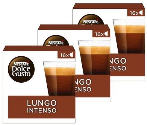 Koffie Dolce Gusto capsules Lungo Intenso 16 cups - 3 stuks