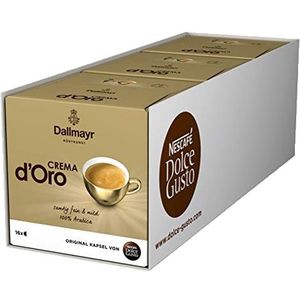 NESCAFÉ Dolce Gusto Dallmayr Crema d'Oro koffiecapsules, 3 dozen van 16 koffiecapsules van 100% Arabica bonen, fijne crème en vol aroma, snelle bereiding, aromaverzegelde capsules