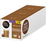 Nescafé Dolce Gusto capsules Cafe au Lait - voordeelverpakking - 90 koffiecups - geschikt voor 45 koppen koffie - 3 x 30 cups
