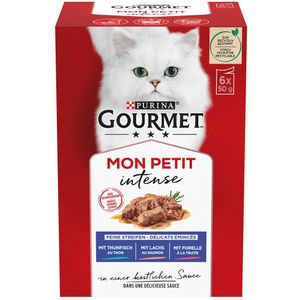 Mixpaket Gourmet Mon Petit 6 x 50 g - Thunfisch, Lachs, Forelle
