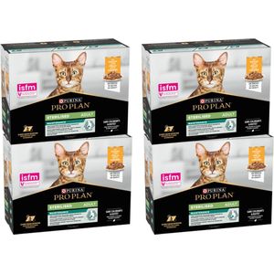 Pro Plan Cat NutriSavour Sterilised Multipack - kattenvoer - Kip 40x85 g