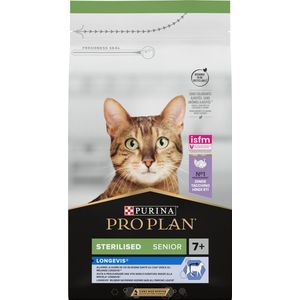 Pro Plan Sterilised Senior 7+ - Kattenvoer Droogvoer - Kalkoen - 6 x 1.5 kg