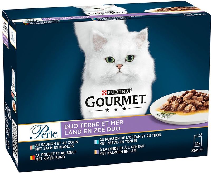 Gourmet Perle Duo Rund - Kip 12 x 85 gr