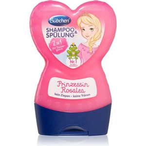 Bübchen Kids prinses Rosalea shampoo en conditioner, kindershampoo en -spoeling, pH-huidneutraal, voor zacht kinderhaar, voor magische glans, aantal: 4 x 230 ml