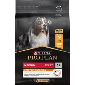 Pro Plan Medium Adult Everyday Nutrition- Honden droogvoer - Kip - 3 kg