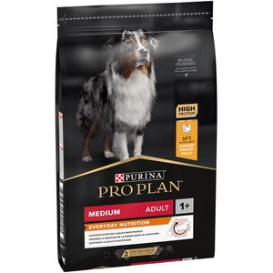 PURINA PRO PLAN | Medium Adult 1+ Everyday Nutrition | Rijk aan kip | Droogvoer | Hond | Zak van 7 kg