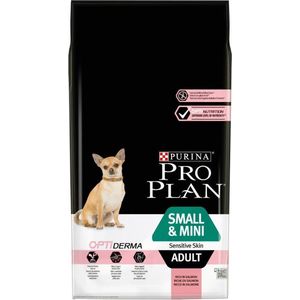 PURINA PRO PLAN | Small & Mini Adult 1+ Sensitive Skin | Rijk aan zalm | Droogvoer | Hond | Zak van 7 kg