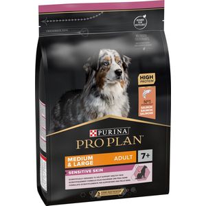 Pro Plan Medium & Large Adult 7+ Sensitive Skin - Honden Droogvoer - Zalm - 3 kg