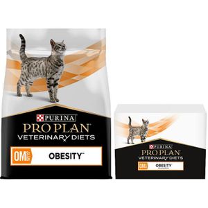 Purina Pro Plan - Veterinary Diets Feline OM - Obesity Management Kattenvoer - Voordeelpakket: 3 x 5 kg