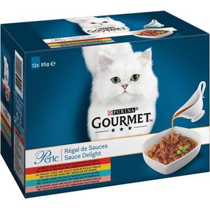 Gourmet Perle Sauce Delight Vlees - Vis 12 x 85 gr