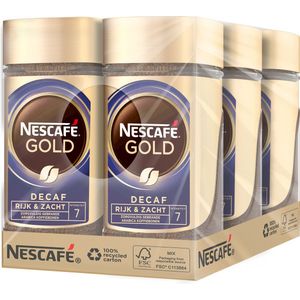 Nescafé Gold Decafé oploskoffie - 6 potten x 100g