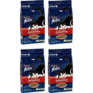Felix Countryside Sensations - Kattenvoer Droogvoer - Rund Kip & Groenten - 4 x 4 kg