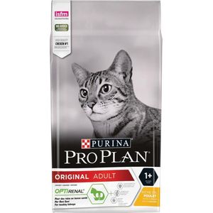 Purina Pro Plan Optirenal Kattenvoer voor volwassenen, rijk aan kip, 6 verpakkingen van 1,5 kg