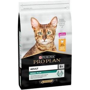 1 kg gratis! 9 kg Purina Pro Plan katten droogvoer - Original Adult Renal Plus - Rijk aan Kip (10 kg)