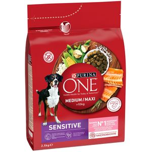Purina ONE Hondenvoer Medium/Maxi Sensitive Zalm 2,5 kg