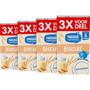 NESTLÉ PyjamaPapje Gebruiksklaar Biscuit 3x250ml