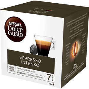 NESTLE Ne12391306 Espresso Intense 16 Capsules Zwart