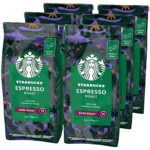 Starbucks 6 x 200 g donker geroosterde koffiebonen espresso