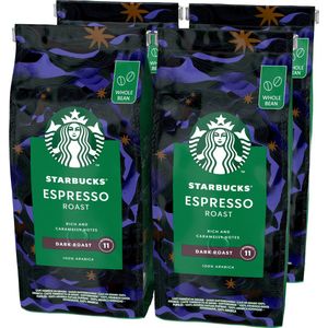 Starbucks Espresso Dark Roast koffiebonen - 4 zakken à 450 gram