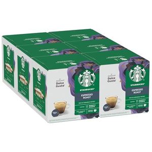 STARBUCKS Espresso Roast by Nescafé Dolce Gusto, Dark Roast, Koffiecapsules 6 x 12 (72 Capsules)