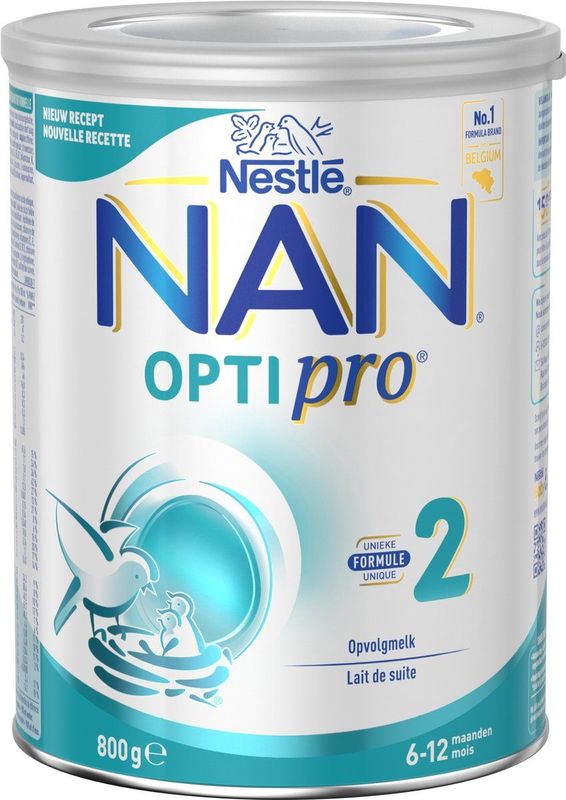 Nestlé - Nan Optipro 2 - Opvolgmelk vanaf 6 maanden - Flesvoeding Baby - 1 x 800 gr