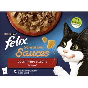 Felix Sensations Sauces Countryside Selectie in Saus 12 x 85 gr