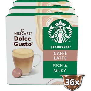 Starbucks by Dolce Gusto capsules Caffé Latte - 36 koffiecups voor 36 koppen koffie