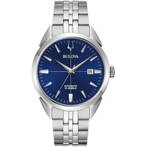 Bulova Automatikuhr, Armbanduhr, Herrenuhr, Damenuhr, Edelstahlarmband, Saphirglas
