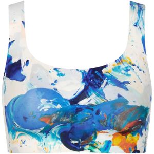 Sloggi Women ZERO Feel 2.0 Collab Top, bralette, blauw met wit dessin