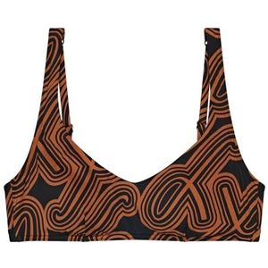 TRIUMPH - Flex Smart Summer - Bikini Bustier - Bedrukt Zwart - 69% Polyamide