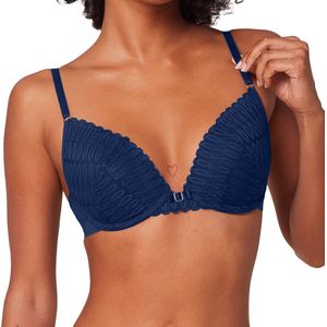 Triumph - Aura Spotlight T - Dames - Push-Up BH - smalle bandjes - met beugel, deep water, 90C