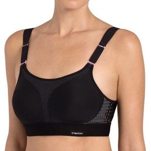 Stevige sport BH Tri-action - Extreme Lite - Verstelbare bandjes - Goede ondersteuning  - Zwart